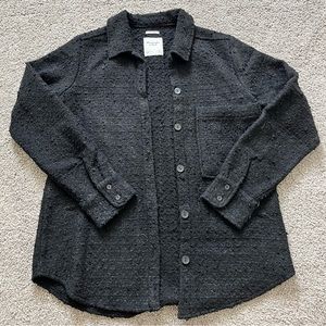 Abercrombie Oversized Tweed Button Up